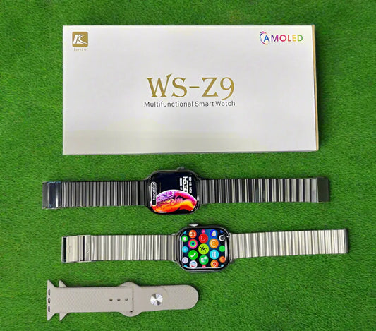WS Z9 Multifunctional SmartWatch Stainless with AMOLED Display